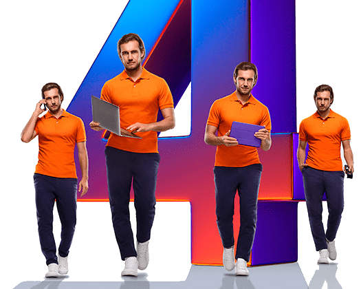 Великолепная четверка Ростелеком в деревня Переслегино (Псковская область)